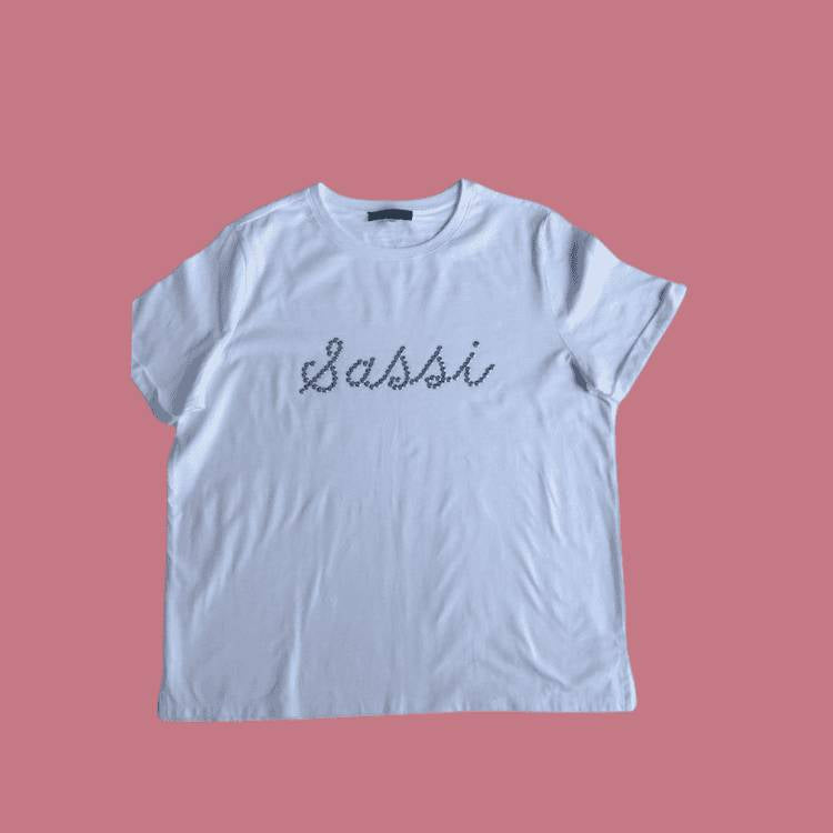 Sassi Casual White T-shirt- X-Large Tees for Women image 0