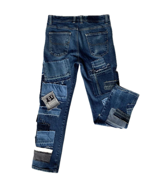 Foxy Patchwork Denim Jeans - Slim Fit image 1