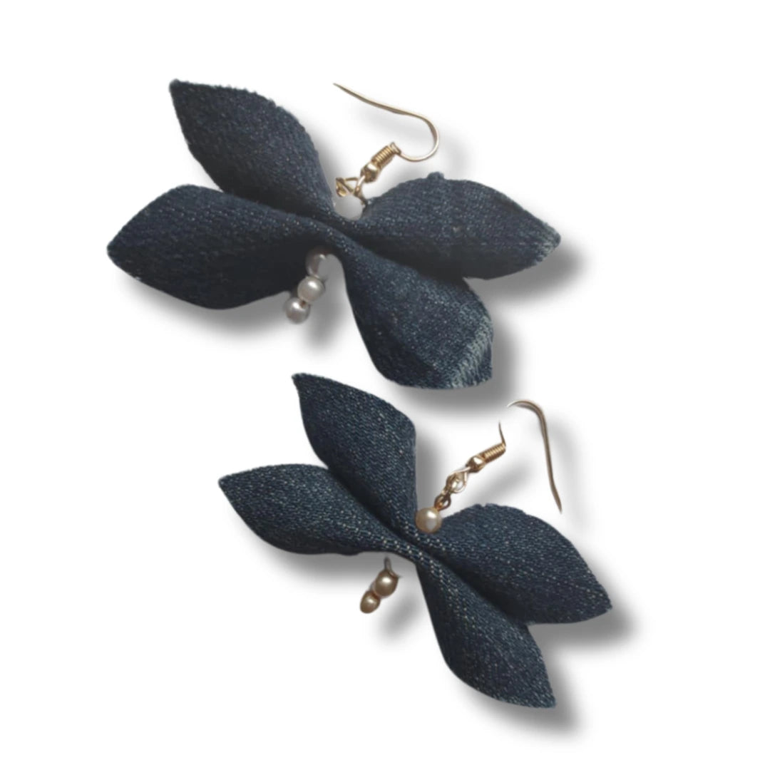 Sassi Denim Summer Butterfly Earrings