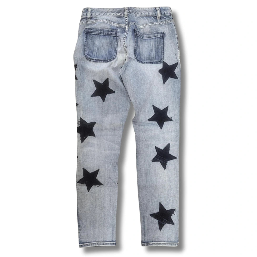 Sassi Denim Blue Star Patchwork Jeans