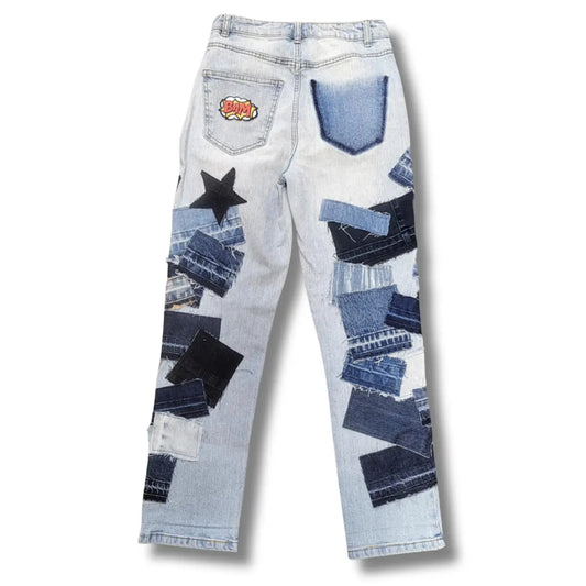 Sassi Denim Star Bam Patchwork Jeans