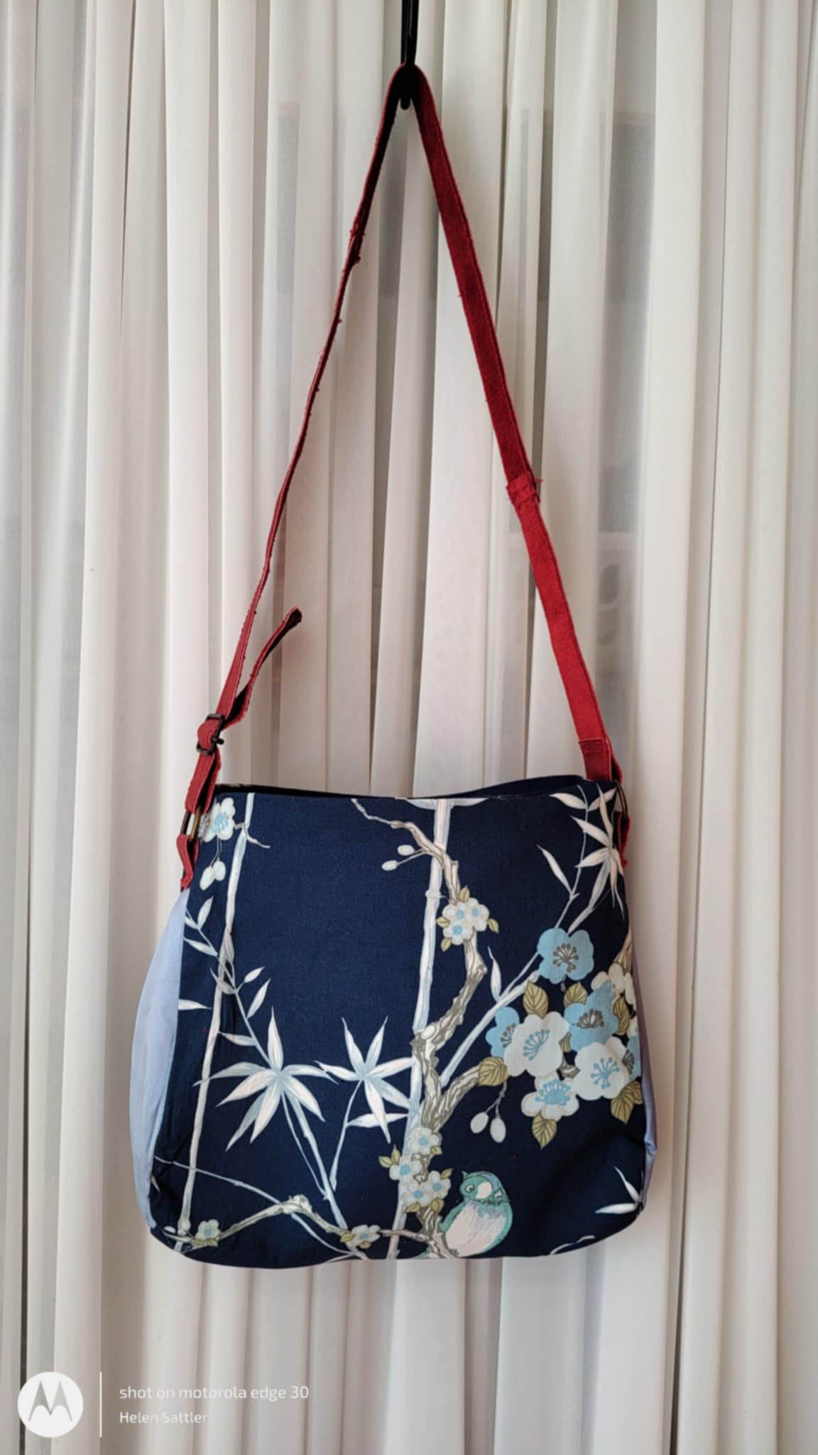 Blue Chinese Bamboo Sassi Mini Bag