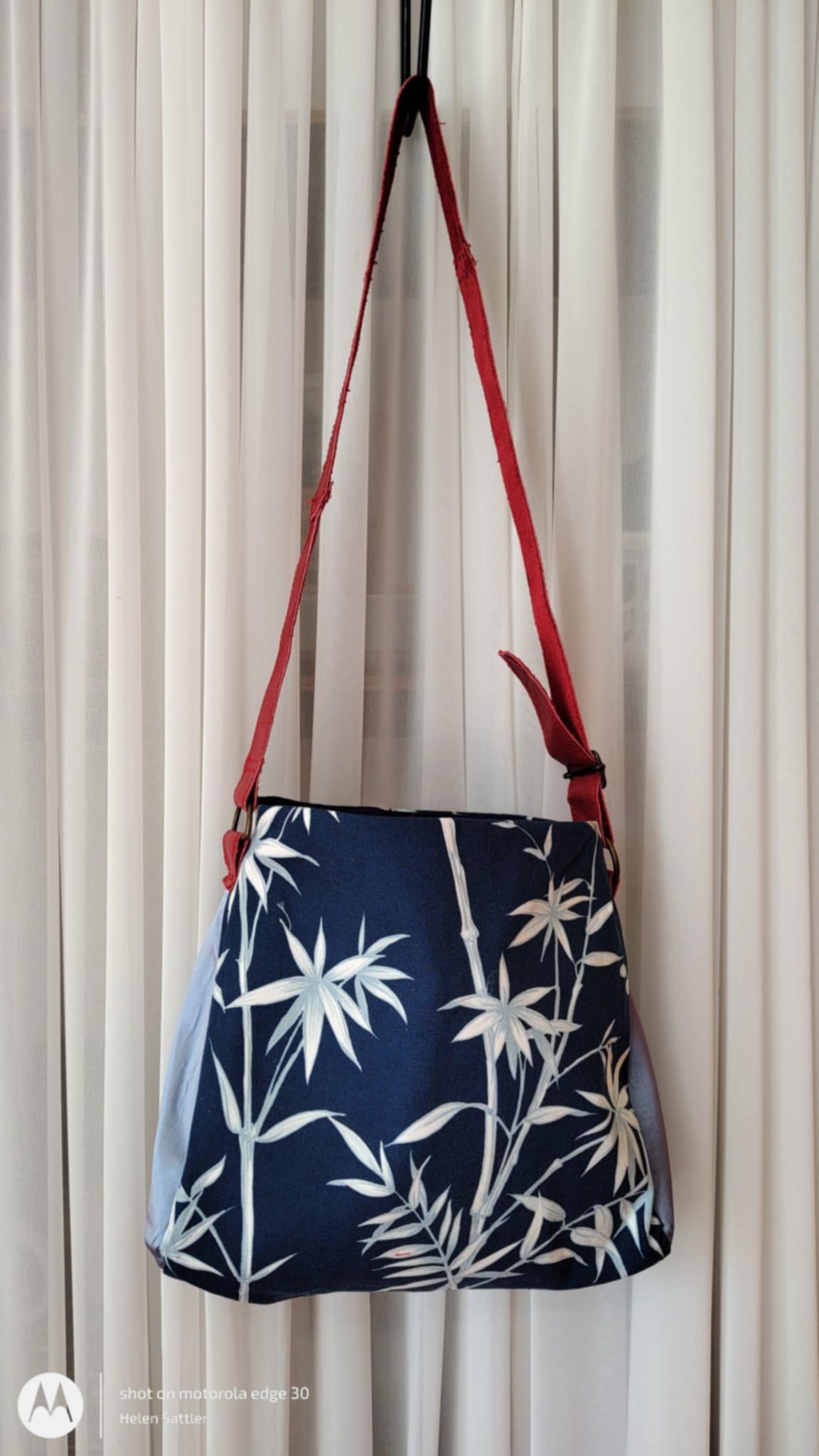 Blue Chinese Bamboo Sassi Mini Bag