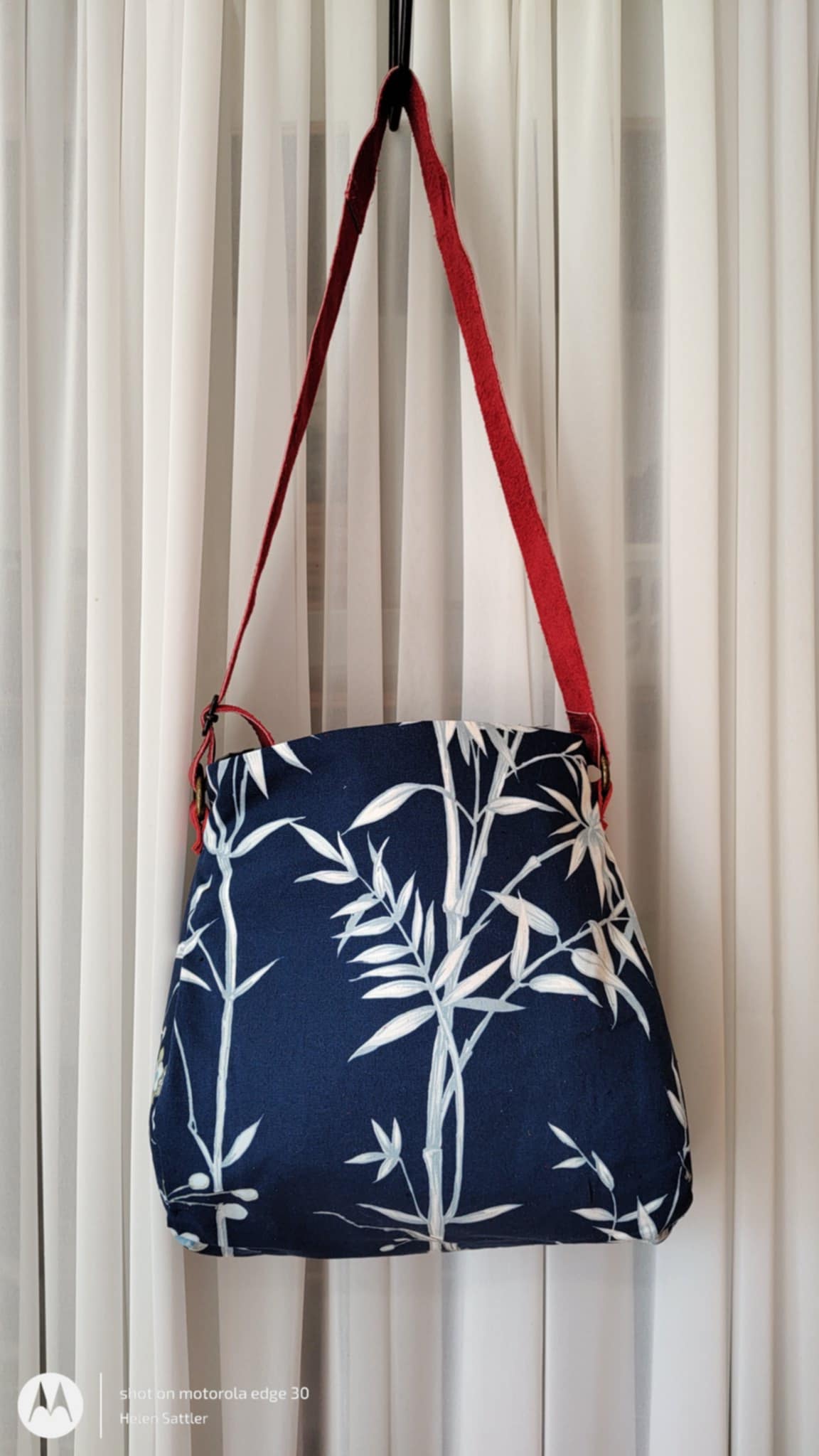 Blue Chinese Bamboo Sassi Mini Bag