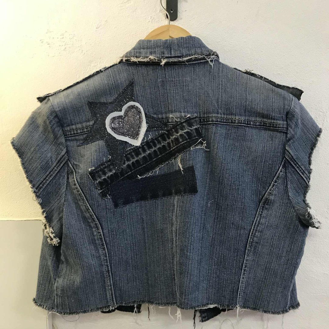 Original Custom Upcycled Demin Jacket