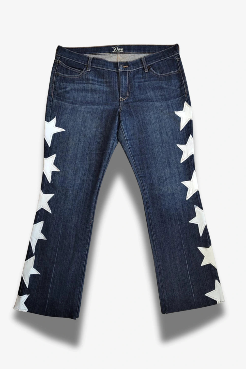 Star Detail Jeans — Dark Denim (Size 16–18)