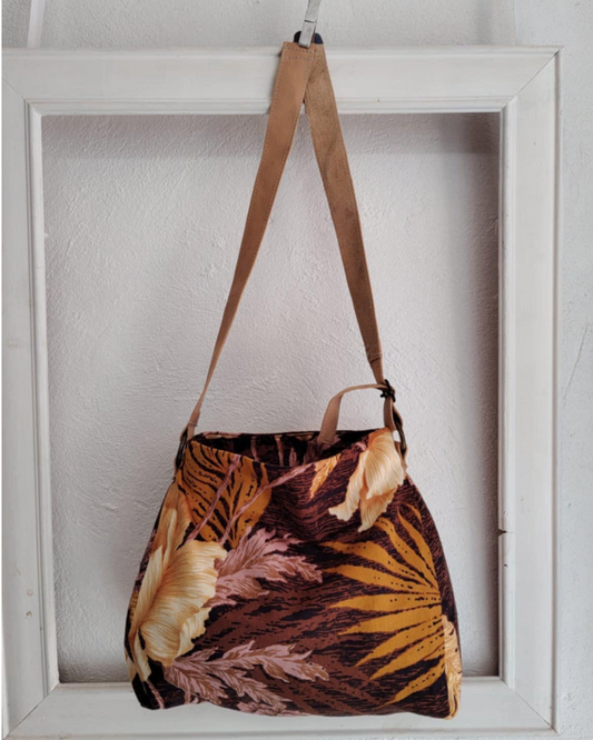 Autumn Leaves Pink Floral Sassi Mini Bag