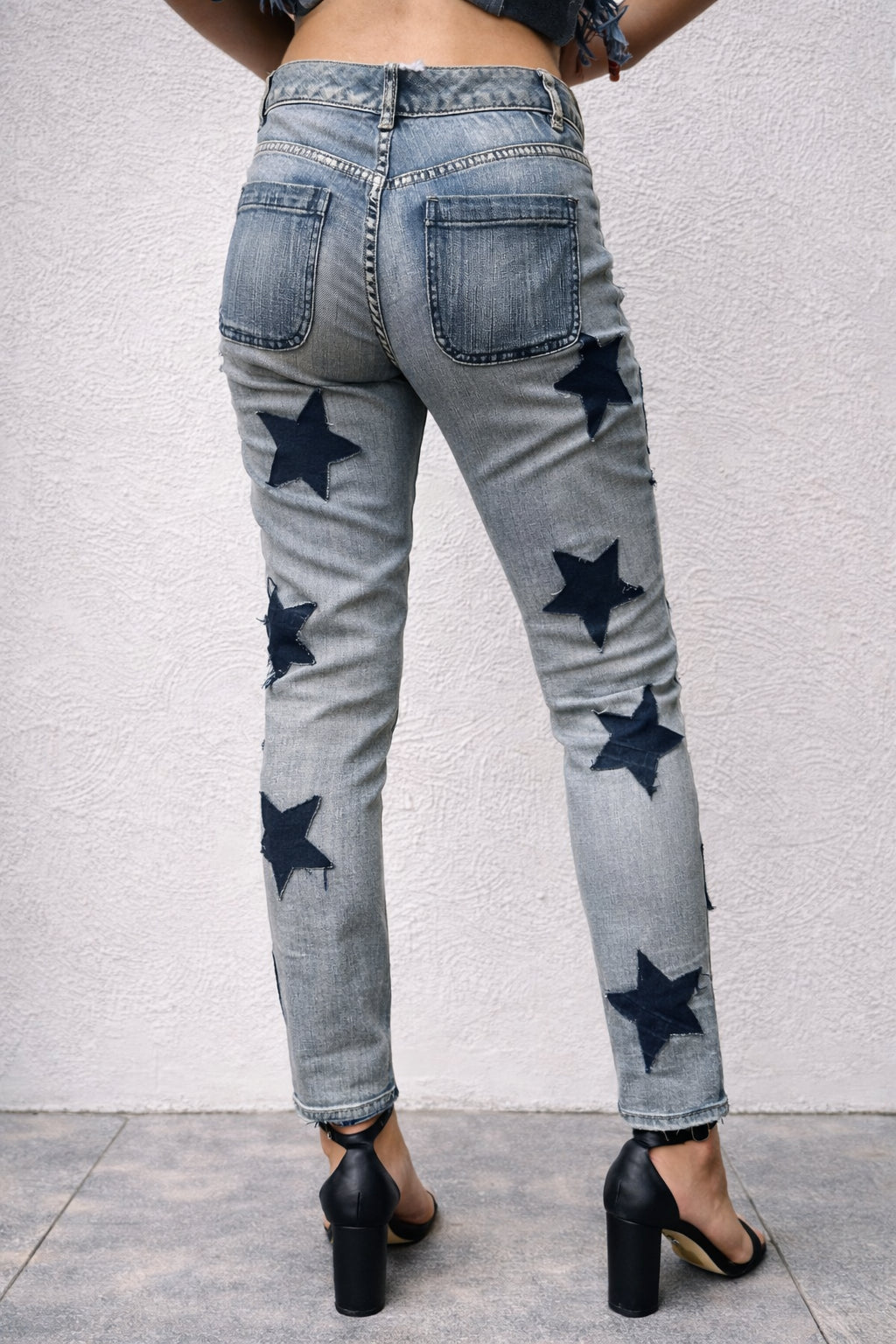Sassi Denim Blue Star Patchwork Jeans
