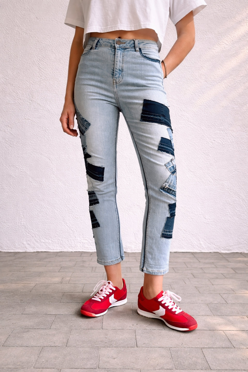 Sassi Denim Star Bam Patchwork Jeans
