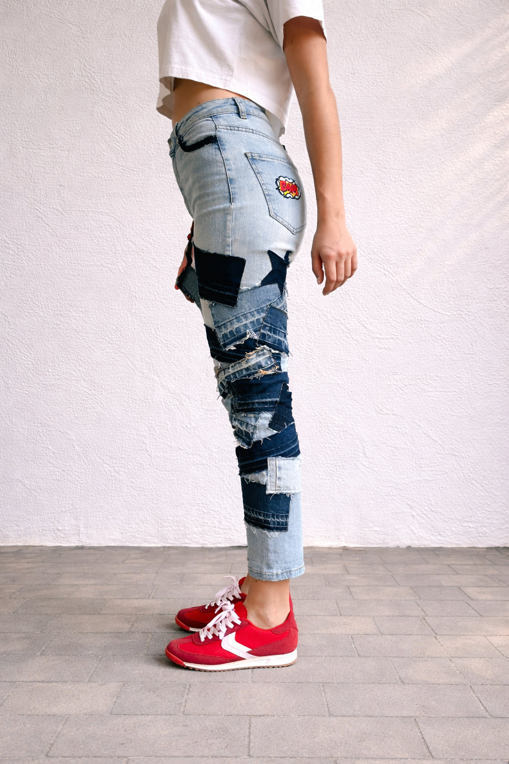 Sassi Denim Star Bam Patchwork Jeans