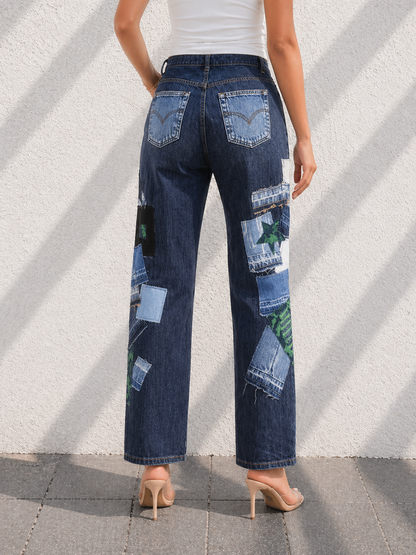 Soho Sassi Denim Patchwork Jeans