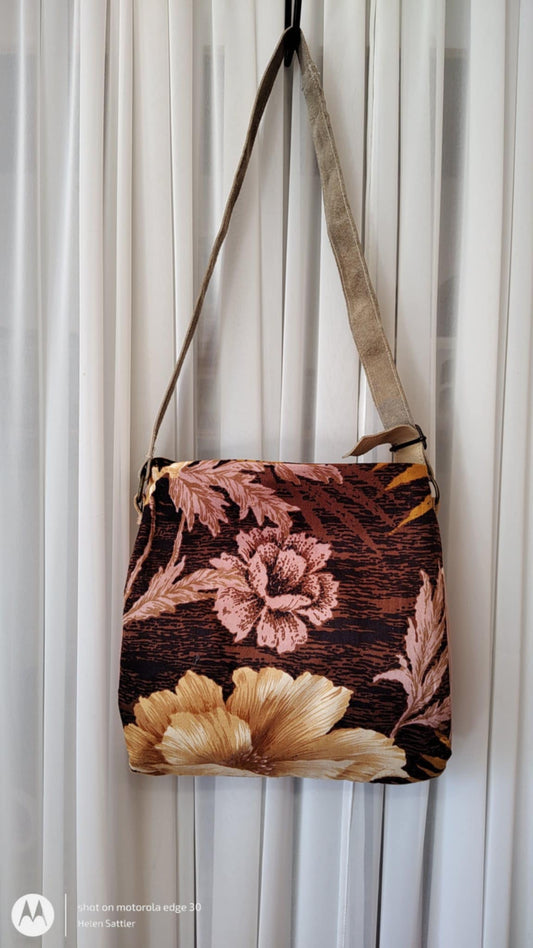 Autumn Leaves Pink Floral Sassi Mini Bag