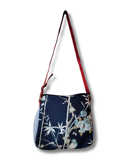 Blue Chinese Bamboo Sassi Mini Bag