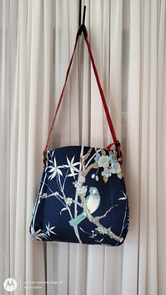 Blue Chinese Bamboo Sassi Mini Bag